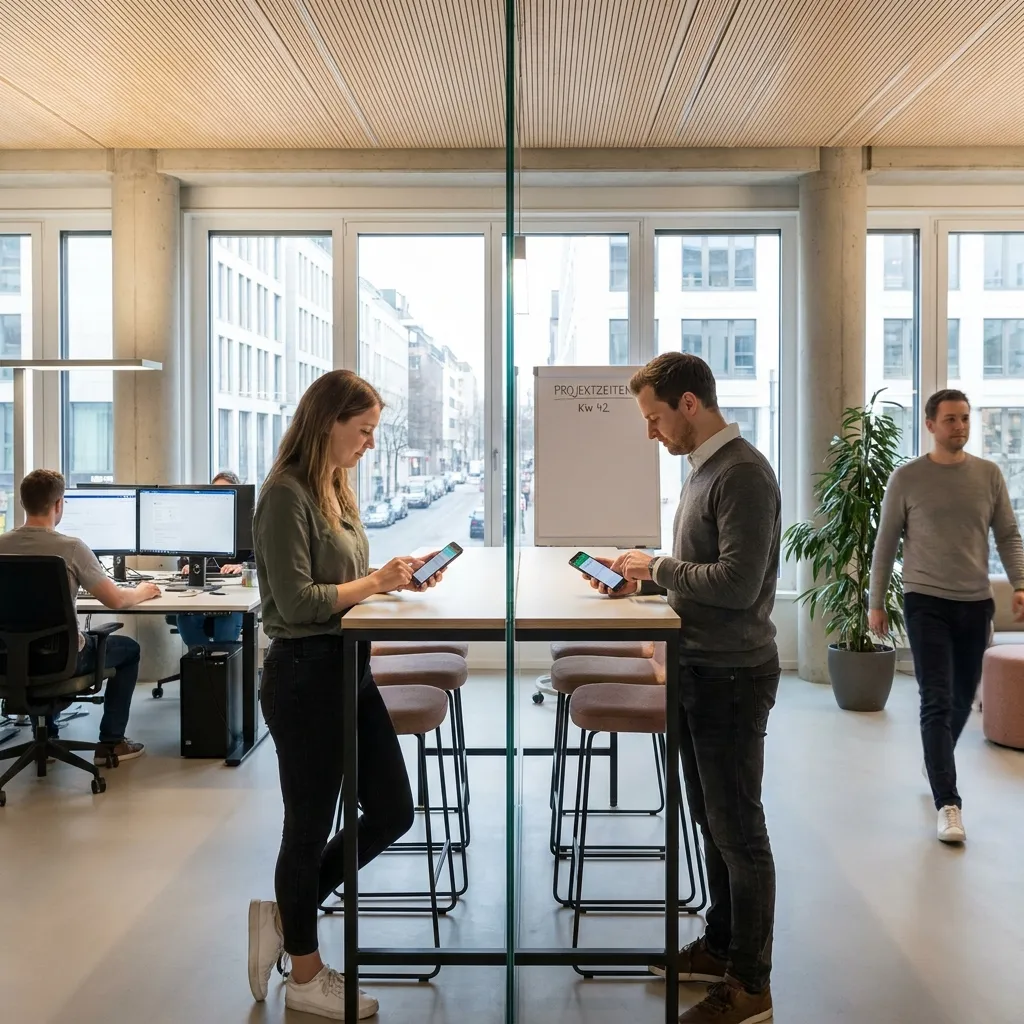 Digitale Zeiterfassung im Arbeitsalltag eines mittelständischen Unternehmens