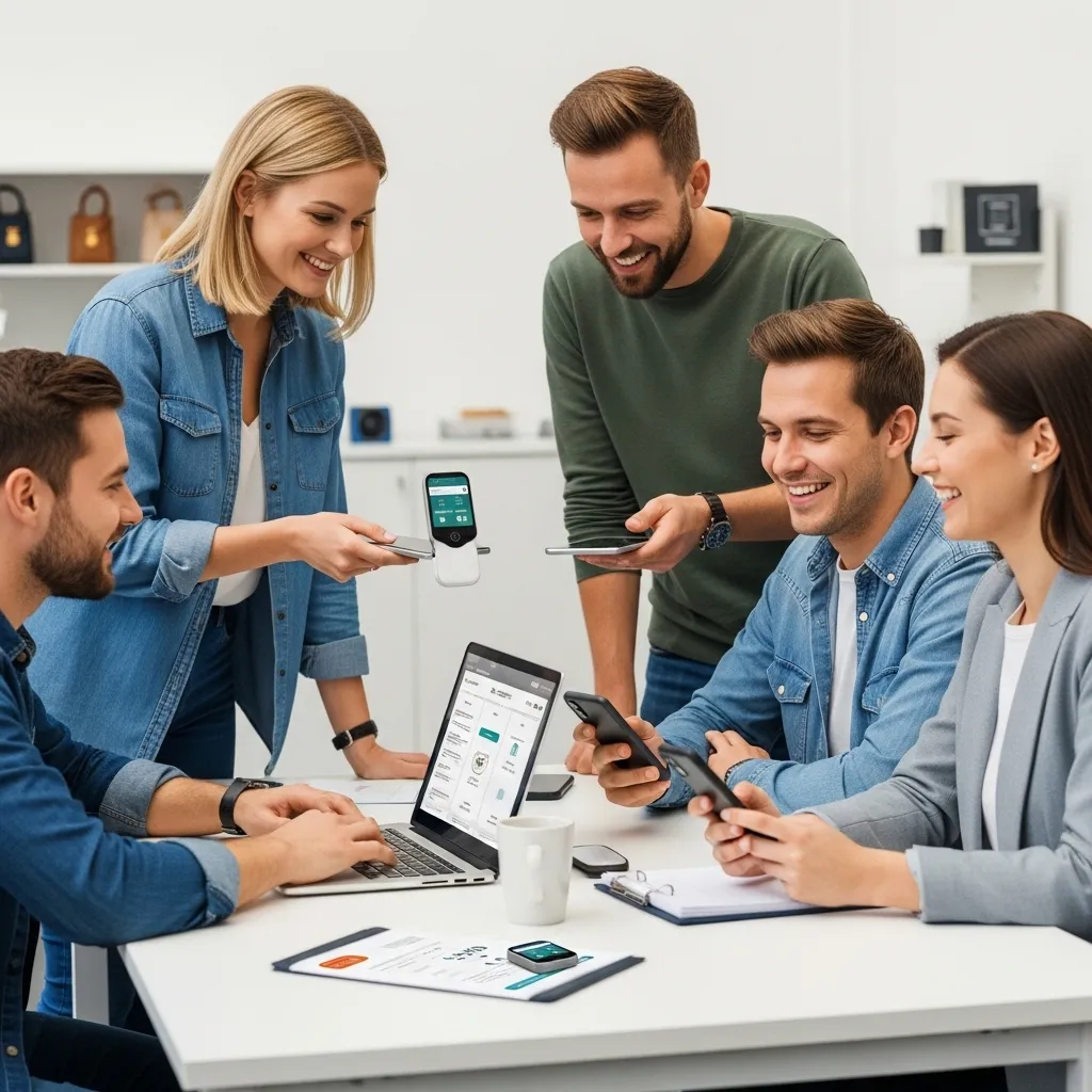 KMU-Team nutzt digitale Zeiterfassung im Arbeitsalltag